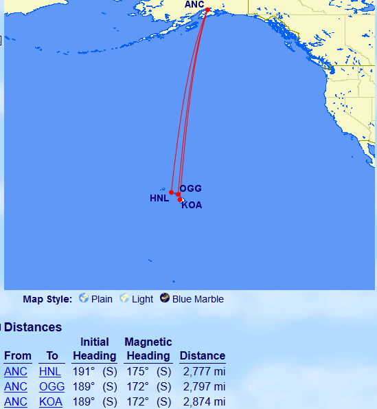 ANC to Hawaii with Avios