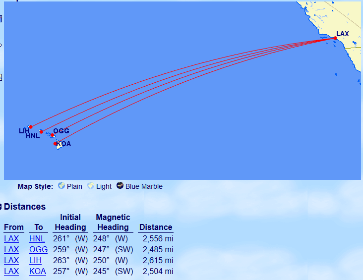 LAX to Hawaii with Avios