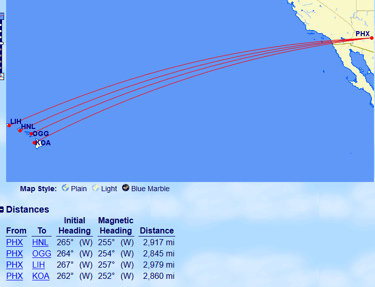 PHX to Hawaii with Avios