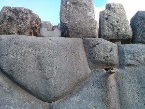 Fine Inca construction that withstood centuries of earthquakes (Notice the two built-in water canals)