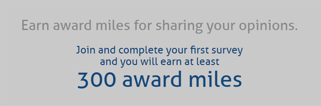 Opinion Miles Club is currently offering a "sign-up bonus" of at least 300 miles for completing your first survey