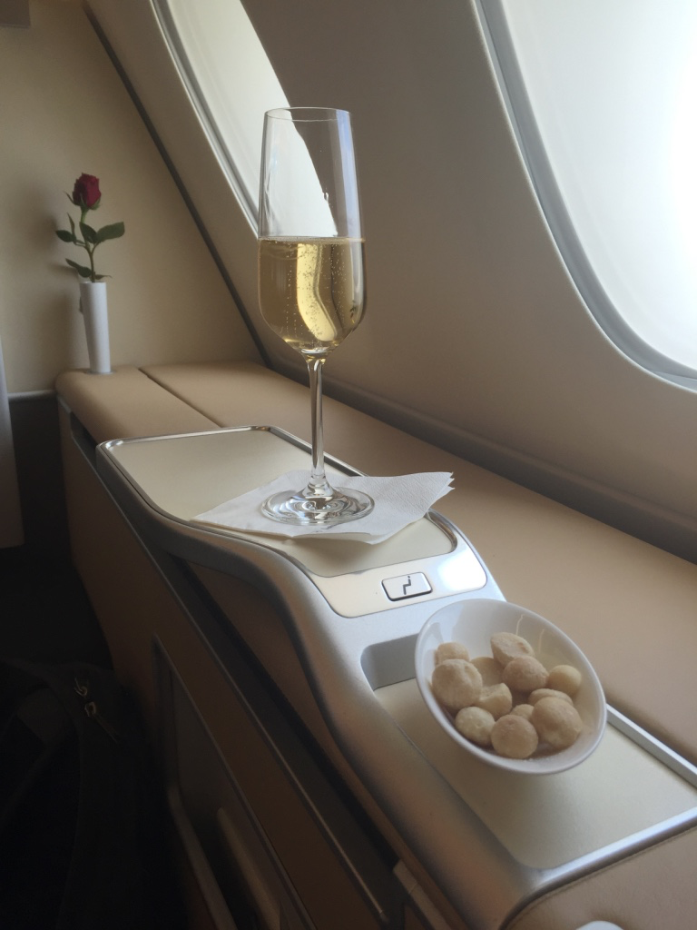 enjoy the Lufthansa First Class experience