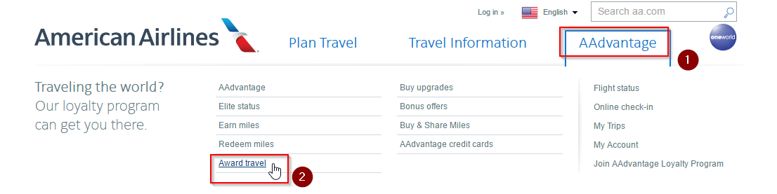booking off peak awards to europe on american airlines travel aadvantage miles redeem chart