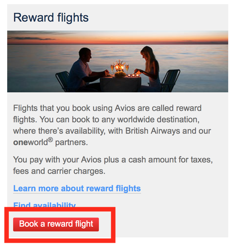 Search for oneworld flights using BA