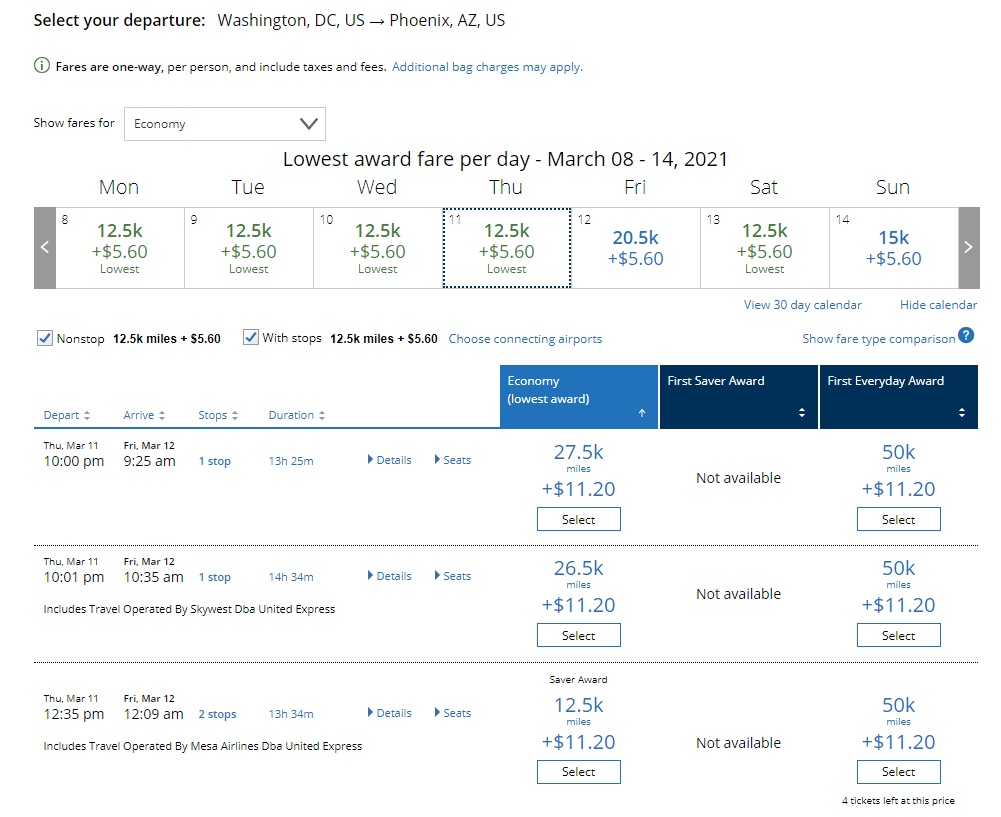 award travel 101 transfer chart